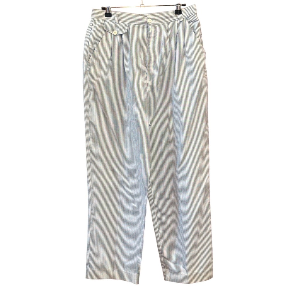Vintage Carriage Court Pinstripe Pants Coastal Preppy Academic Office Wear Retro